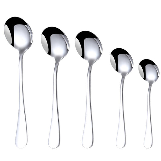 Mirror Polishing Flatware Stainless Steel Spoon Hotel Cutlery Wedding Restaurant Talheres Tableware