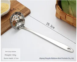 Customized size 304 Stainless Steel Soup Spoon Ladle for Cooking Stirring Dipping and Serve Soups Sauces